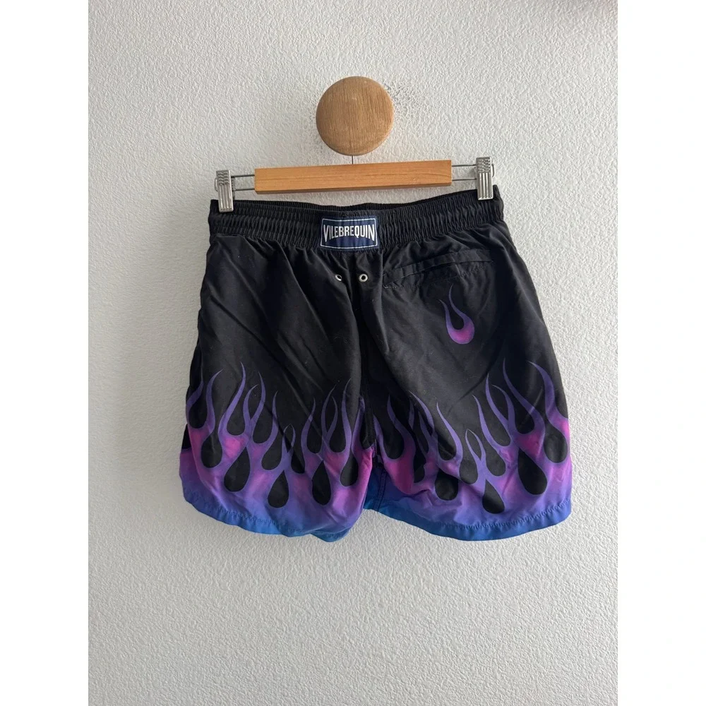 Vilebrequin x Sylvie Fleury Moorea Flame Print Swim Trunks Size Small